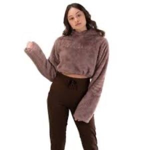 Balance Athletica Cropped Sherpa Hoodie